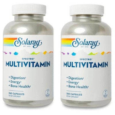 Solaray Spectro Multivitamin 360 Capsules Each (Pack of 2)