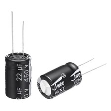 22uF 450V 13x21mm Electrolytic Capacitor Radial Leads Aluminum Capacitors 10Pcs
