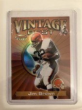 2001 Bowman's Best Jim Brown #VB JB Vintage Best Cleveland Browns