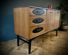 Retro vintage mid century sideboard cabinet by Vanson 1960s walnut fast uk del