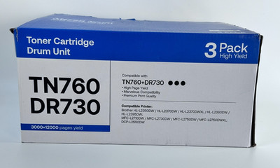 DR730 Drum TN760 Toner Compatible With Brother MFC-L2710DW L2730DW HL-L2350DW