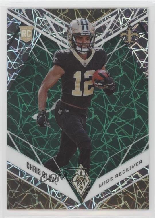 2022 Panini Phoenix Rookies Green Lazer /25 Chris Olave #109 lz7