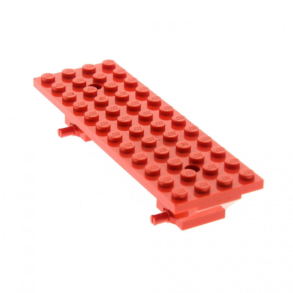 1X Lego Vehicle Chassis 4X12X1 2/3 Red Car Truck Chassis Plate 30278C01