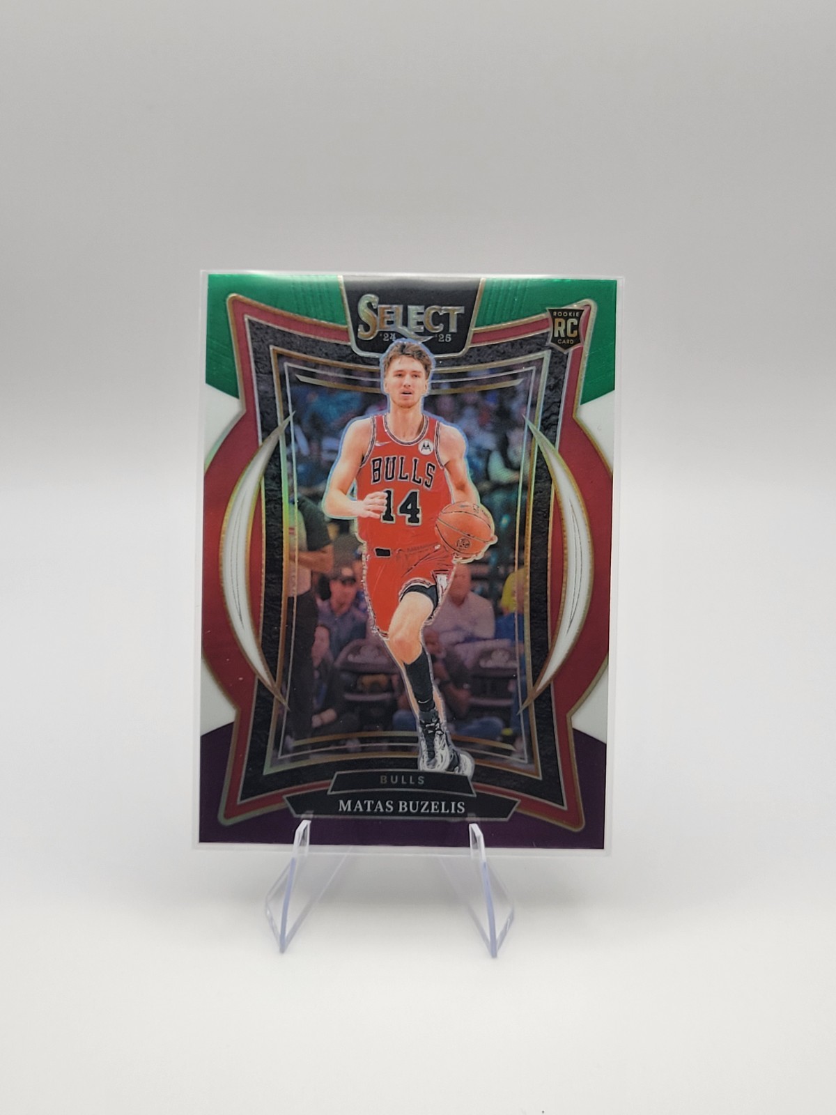 2024-25 Select Concourse Green White Purple #70 Matas Buzelis RC Chicago Bulls