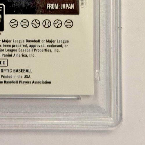 2018 Donruss Optic Shohei Ohtani Rated Rookie Auto PSA/DNA Auto 8 RC view 13