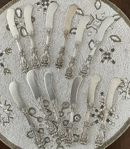 Reed & Barton Francis 1st All Sterling 5 7/8” Flat Butter Spreader Old Mark