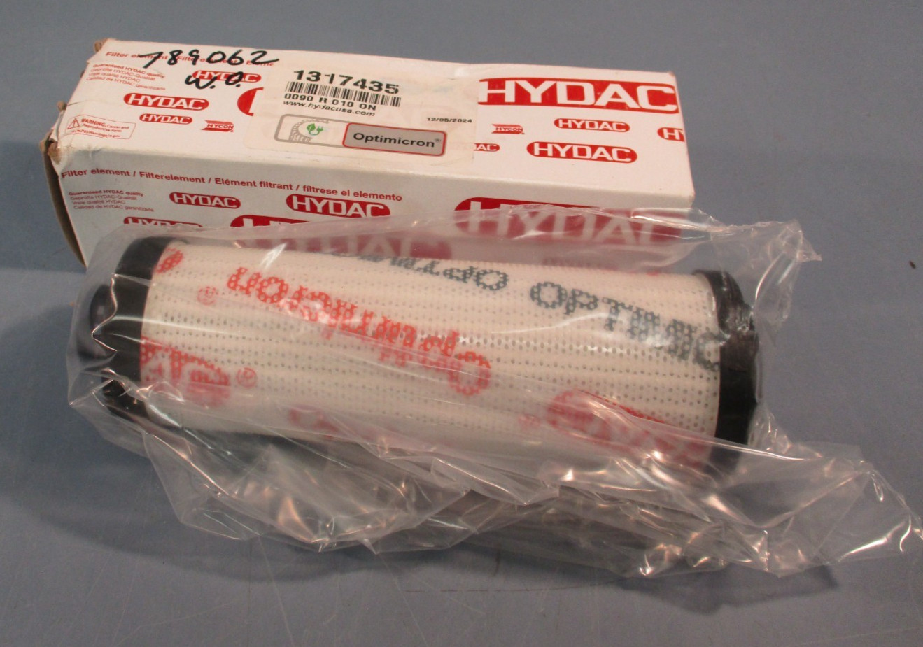 HYDAC Filter Elements Part# 1317435 Hydraulic Filter Cartridge 0090 R 010 ON