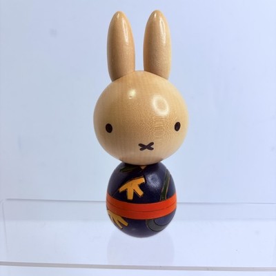 Usaburo Kokeshi Miffy Collectible Wooden Doll Japanese Handcrafted Figure