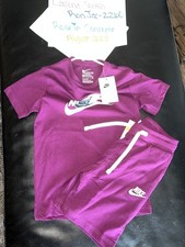 Kids Nike Shorts Set , Outfit, Purple / Maroon