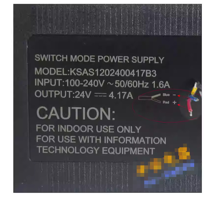 SWITCH MODE Power Supply KSAS1202400417B3 24V 4.17A Power Supply Adapter Charger