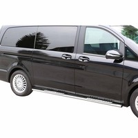 Stahl Schwellerrohre Trittbretter FüR Mercedes Vito Classe W447 2014-2026 Grau