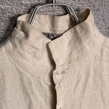 Issey Miyake bi:eks Linen Long Shirt Beige Used