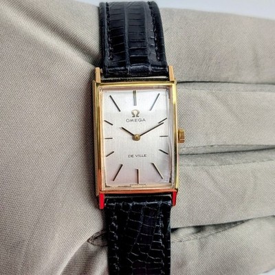 Omega Tank DeVille 18K Yellow Gold Mens Unisex Watch