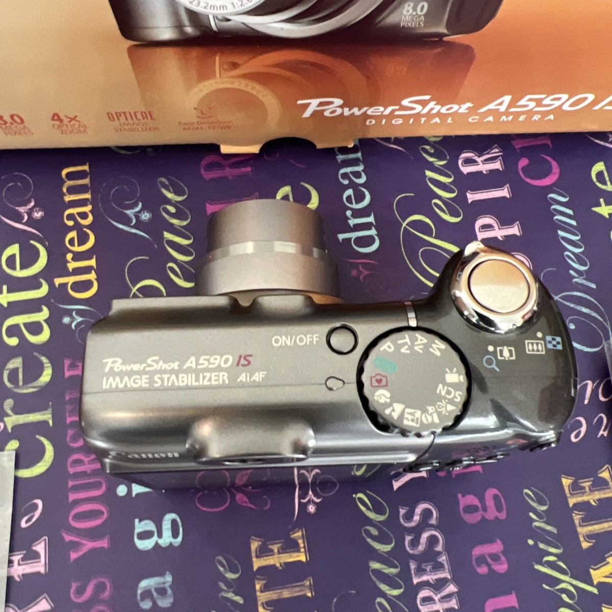 Canon PowerShot A590 IS 8.0MP Digital Camera - Gray for sale