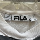 Fila Women’s White cropped crewneck sweatshirt with black logo size Medium M — photo 6
