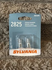 Sylvania Basic 2825 5W Two Bulbs License Plate Tag Light Replace Stock DOT