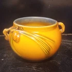 Vintage Roseville Pottery 632 - 3" Pine Cone Brown Vase Jardiniere VG
