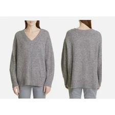 Vince Side Slit V-neck Tunic Sweater Size Medium