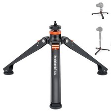 Mini Tripod Base For Monopod Aluminum Desktop Universal 1/4  3/8 Inch Mount
