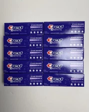 LOT OF 10: Crest 3D White Stain Eraser Polishing Mint Toothpaste 2.7oz Each