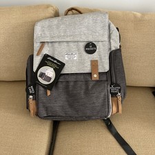 New Eddie Bauer Cascade Backpack Diaper Bag - Black/Gray - 13 Pocket-NEW