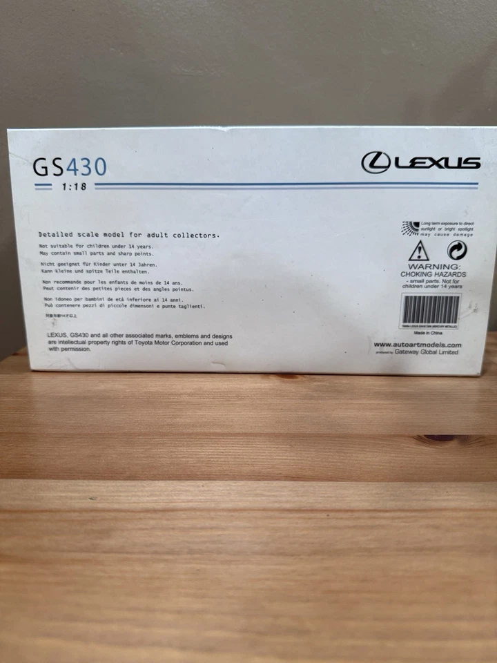 AUTOART “Lexus GS 430” SILVER, LIMITED DEALER EDITION. NEW, 1:18 SCALE. - Image 3 of 3