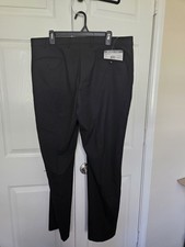 Michael Kors Men's Black Stretch Classic Fit Performance Dress Pants Sz 38W 32L