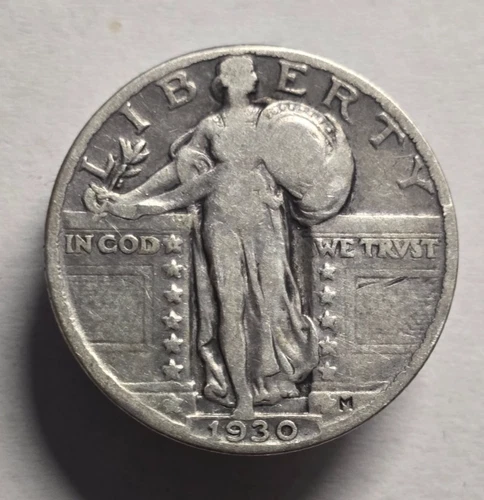 US Standing Liberty Quarter 1930 Coinsnap VG