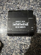 Whirlwind EDB1 Passive Direct Box DI 1 Channel Instrument Audio Tested Working