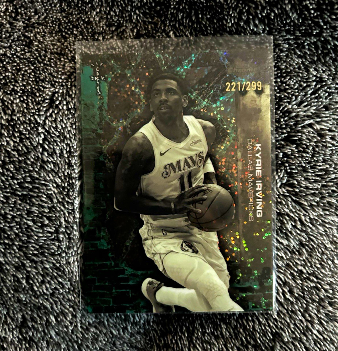 Topps Chrome 2025-2026 Kyrie Irving Catus Jack Numbered /299