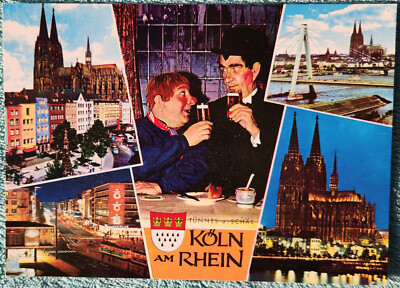 Koln Am Rhein Cologne On The Rhine Germany 1980's Unused Vintage Postcard