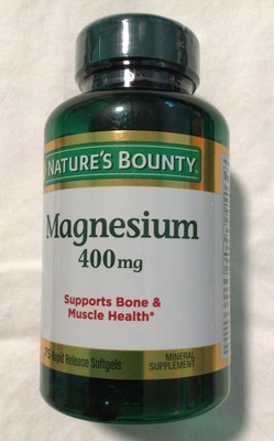 Nature's bounty magnesium 400mg 75 count (074312594083)