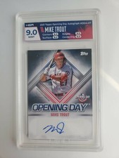 Mike Trout 2021 Topps Opening Day Autographs SSP Auto SP ODA-MT Angels Autograph