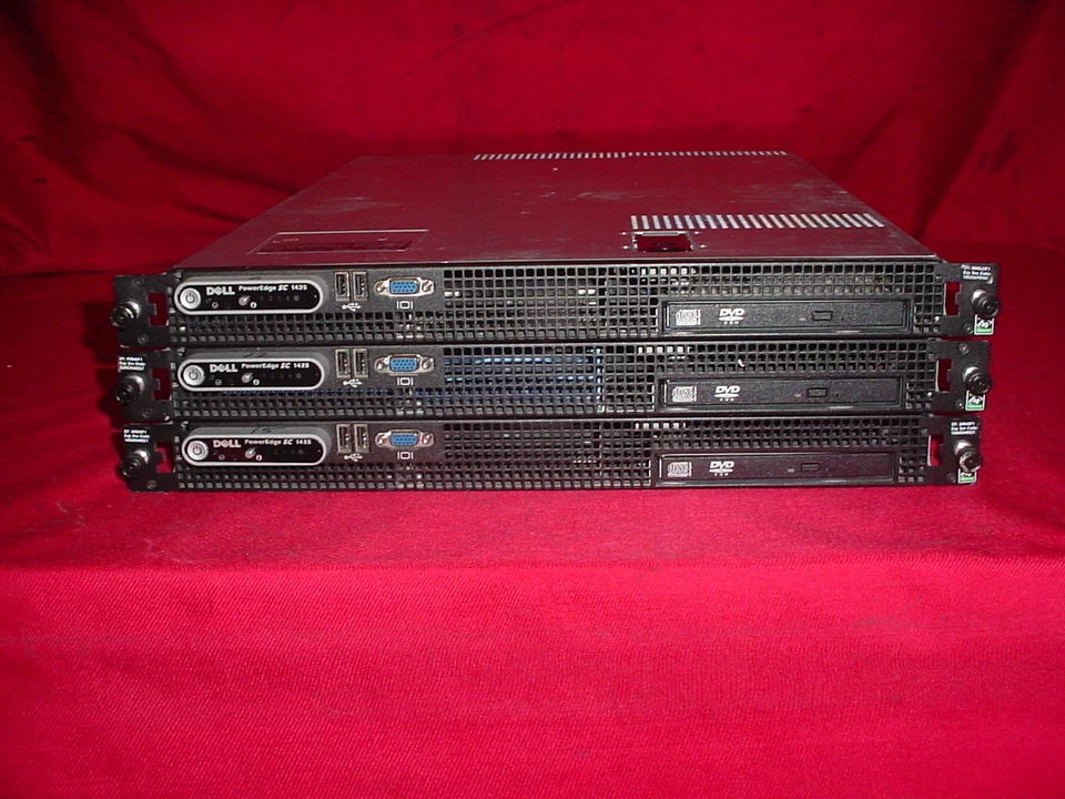 Lote de 3 Dell PowerEdge SC1435 Dual Opteron 2,8 GHz 8 GB RAM, sin disco duro, servidor CD-ROM Foto 4 de 4