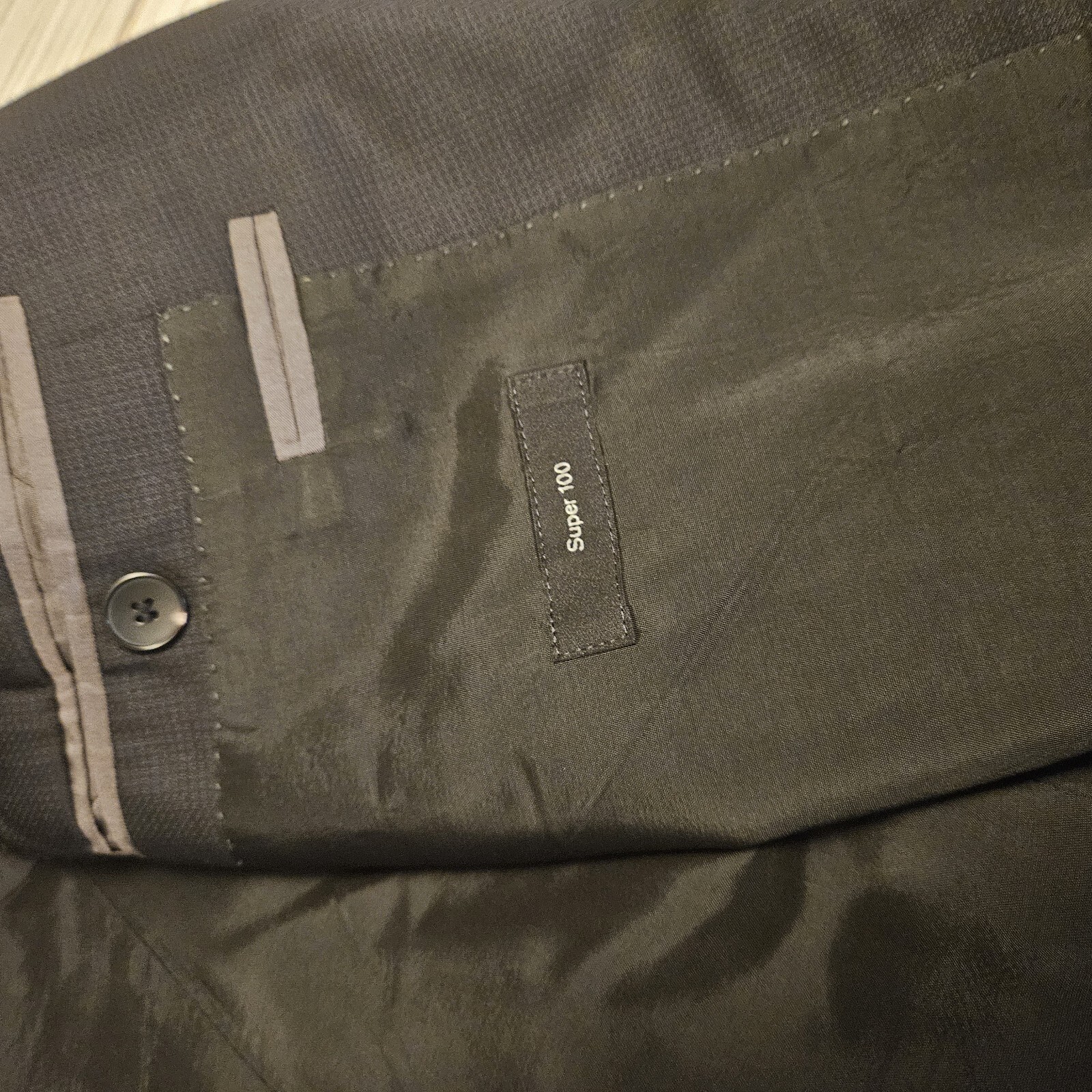 Hugo Boss Jacket Mens 42L Black Blazer Sport Coat Super 100 Normcore thumbnail 5