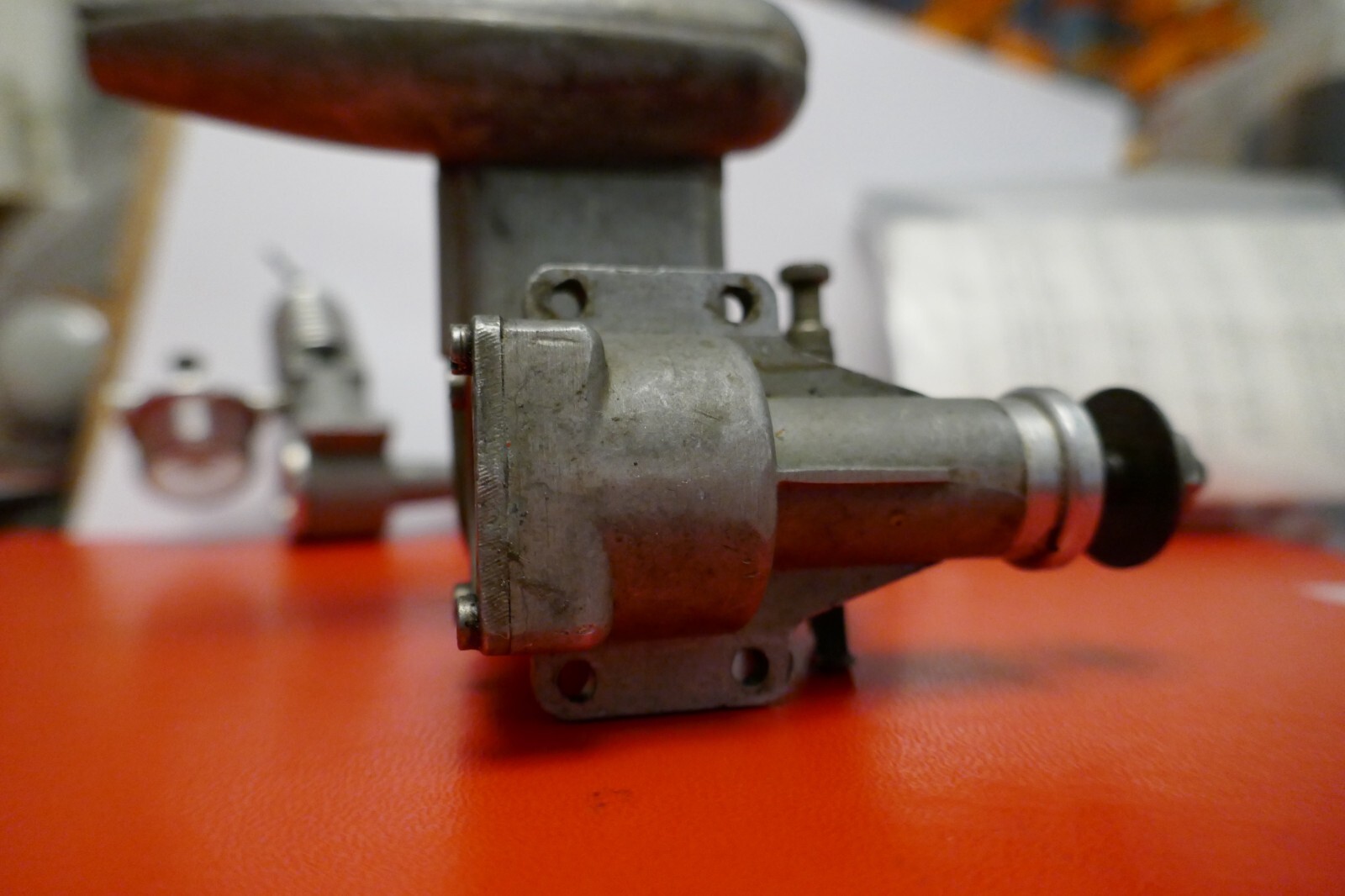 MERCO 35 RC RED HEAD W/ SILENCER MUFFLER BRITISH VINTAGE GLOW ENGINE