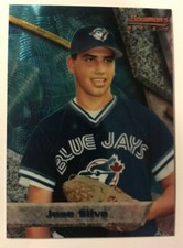 1994 Bowman's Best Base Blue Refractors Jose Silva #86 Rookie