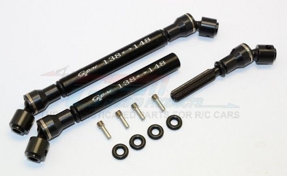 GPM Racing Axial SMT10 Черный алюминиевый / стальной центральный карданный вал MJ237SA-BK