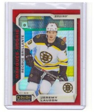 Jeremy Lauzon 2018-19 O-Pee-Chee Platinum Rookie Red Prism Card #174 /199