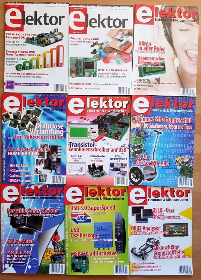 33x Elektor aus 2005 - 2009 Elektronik Magazin Hefte Computer Technik Sammlung - Bild 3 von 3