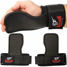 Weight Lifting Hand Grips Workout Pads with Adjustable Support - PAIR