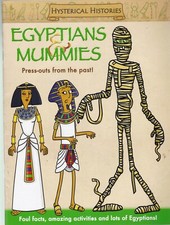 EGYPTIAN MUMMIES CHILDREN'S LEARNING ACTIVITY BOOK - FACTS, PRESS OUT MODELS