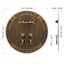 Giant Brass Cabinet Face Plate & Backplate Set - 13.75", Chinese Banquet Style With Vine & Bird Design