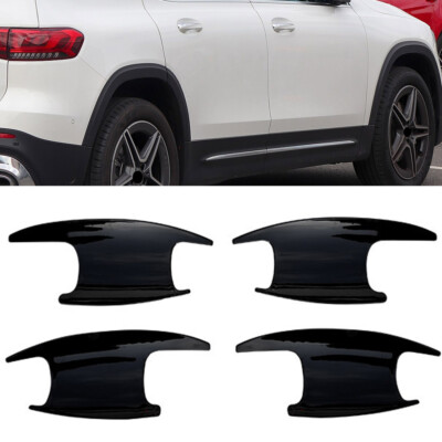 4PCS Gloss Piano Black Door Handle Bowl Cover Cup Fits 20-25 X247 GLB250 GLB35