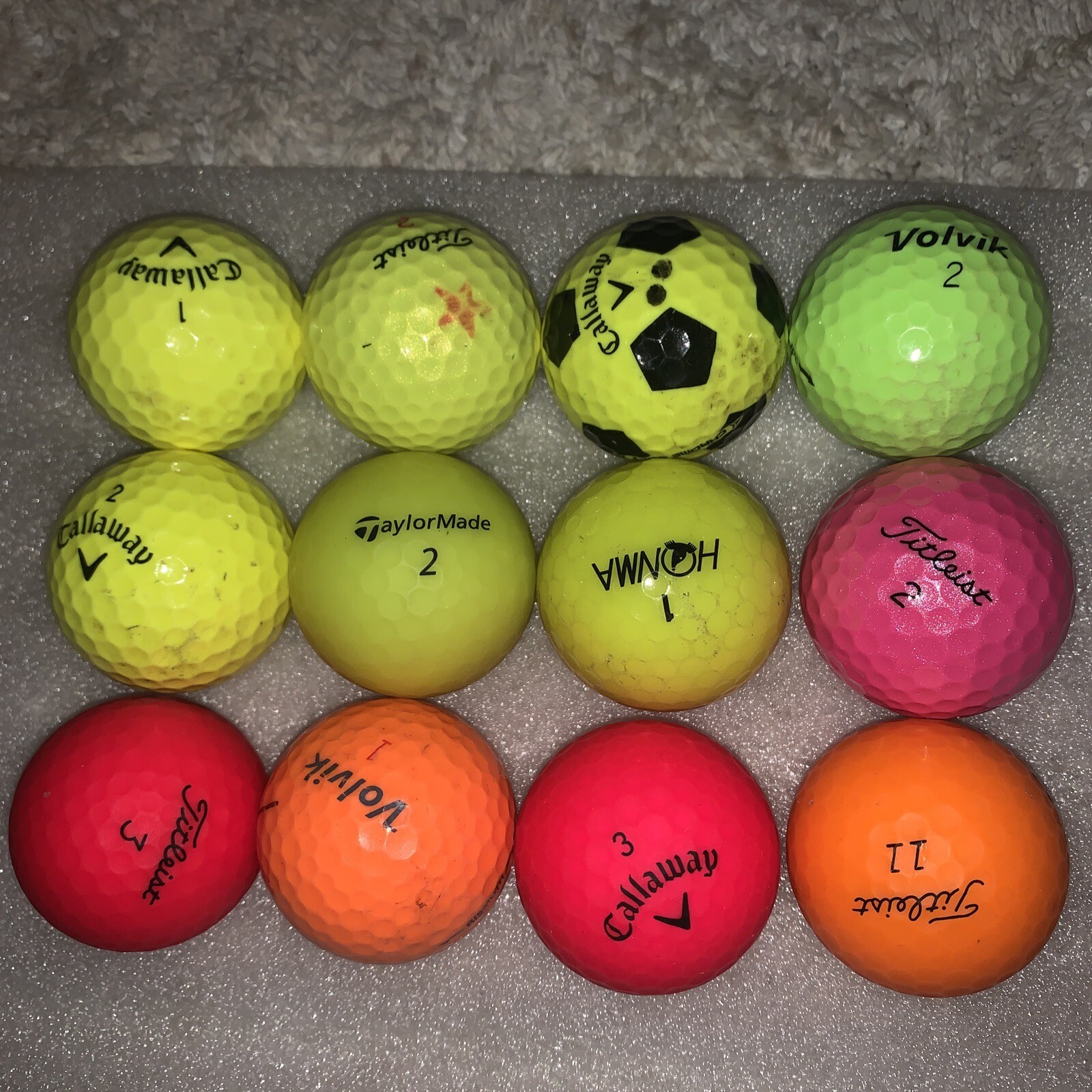 A GRADE Color golf BALLS X 12 Callaway,Titleist,taylormade , eBay