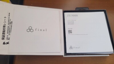 FINAL AUDIO ZE3000 Wireless Bluetooth Kopfhörer Ohrhörer Hi-Fi Schwarz Gebrau...