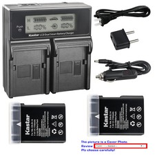 Kastar Battery LCD Fast Dual Charger for NIKON D5500 Grip BG-2T 905-19034-00000