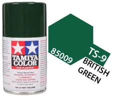 Tamiya 85009 TS-9 British Green Lacquer Spray Paint 100ml TAM85009 - US