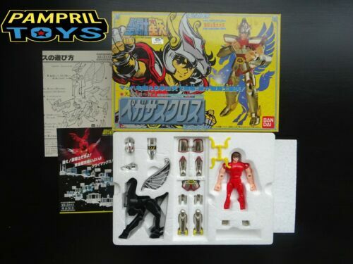 1987 SAINT SEIYA Vintage Chevalier du Zodiaque Armure OR Piece VERSEAU Socle