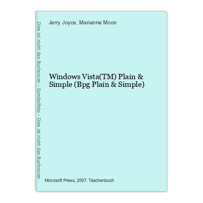 Windows Vista(TM) Plain & Simple (Bpg Plain & Simple) Joyce, Jerry and Marianne 